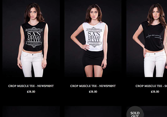 We developed an e-commerce site for the team at 4th and one that highlighted their graphic tees and tanks.
